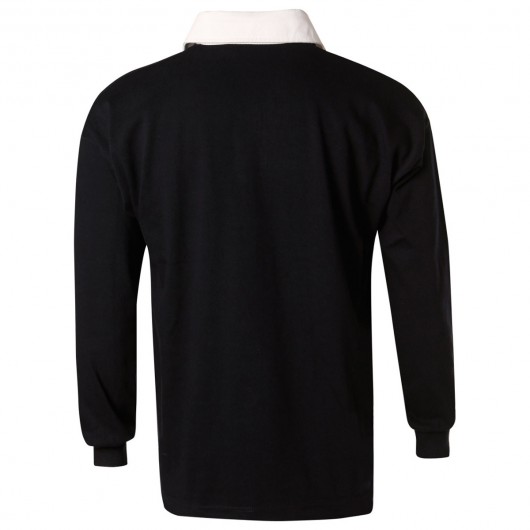 Navy Back Long Sleeve Rugby Tops Back